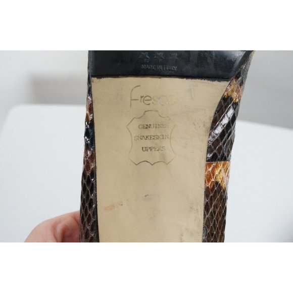 Genuine Snakeskin Pumps, Fresco by Pierre - Picture 6 of 8